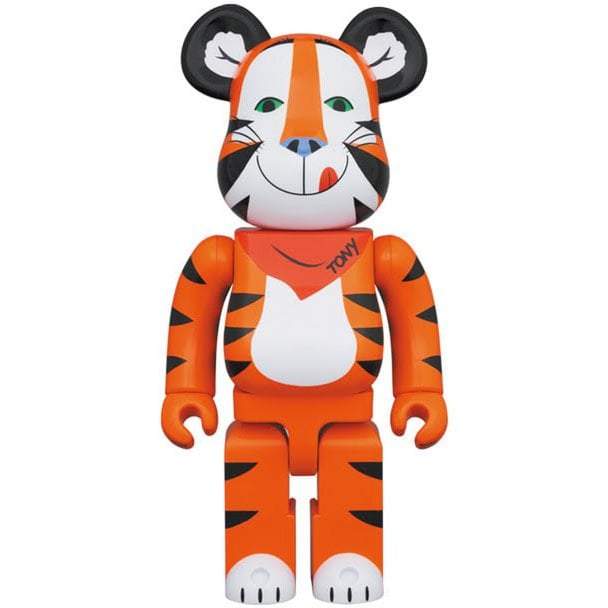 1000 Bearbrick Tony the Tiger vintage figure inspired by 1951 Kelloggs design