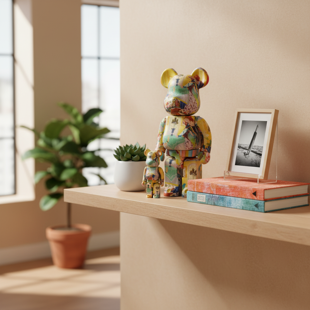 400% & 100% Bearbrick sæt - Tomokazu Matsuyama-Medicom Toy-Bearbrick