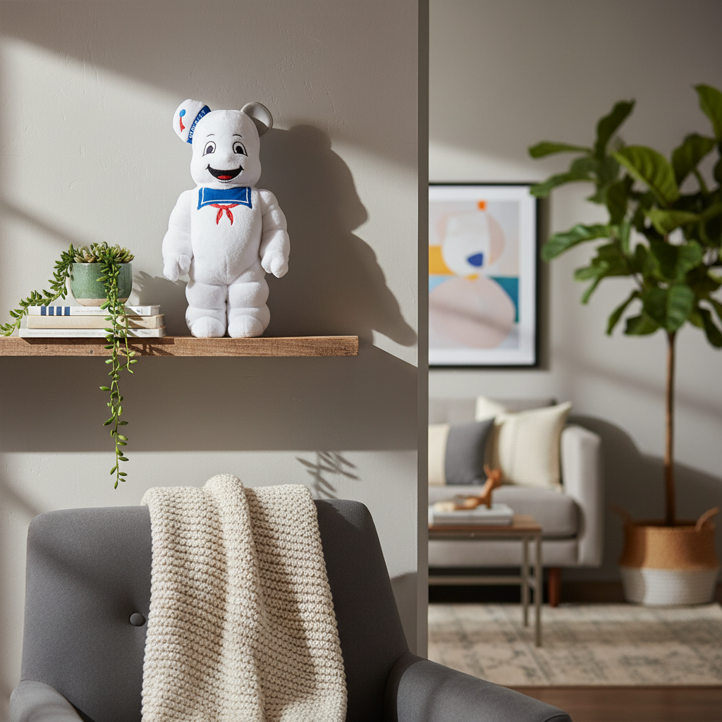 400% Bearbrick - Stay Puft Marshmallow Man (Costume Edition)-Medicom Toy-Bearbrick