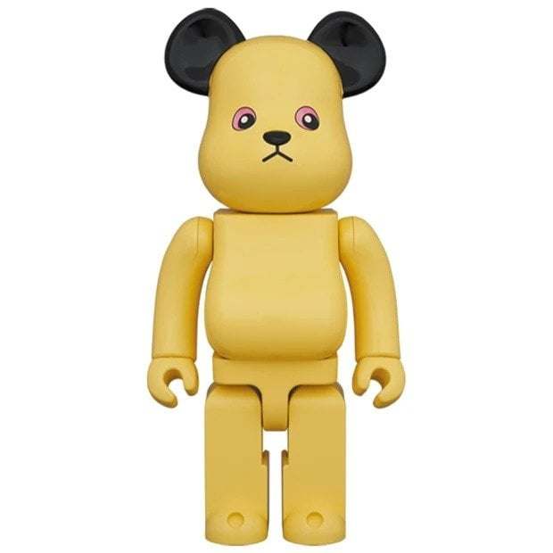 400% Bearbrick figure of Sooty The Bear from Kellogg's Puffa Puffa Rice collaboration by Medicom