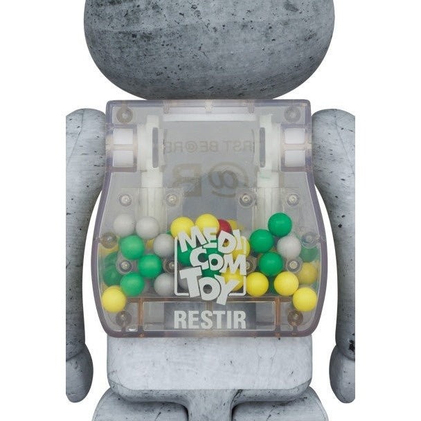 400% & 100% Bearbrick set - My First Bearbrick Baby (Concrete)