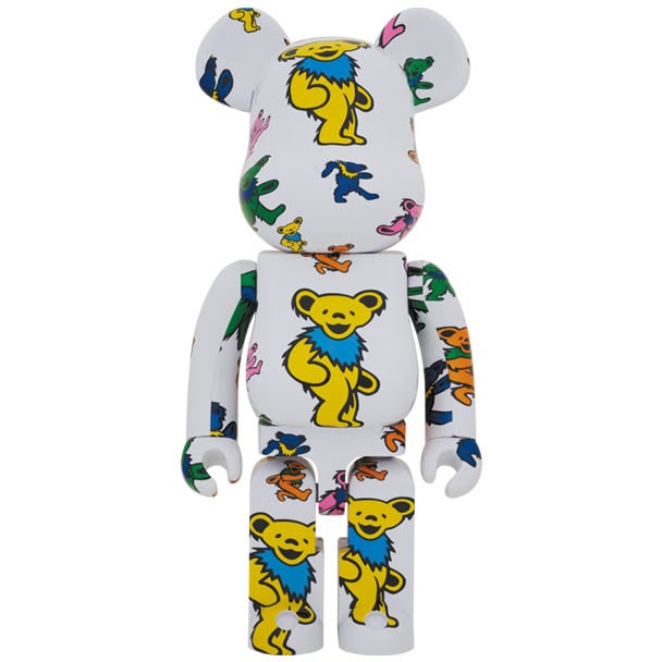 1000% Bearbrick - Grateful Dead (Dancing Bears-mönster)
