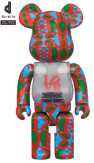 400% Bearbrick - Robert Indiana - KÄRLEK