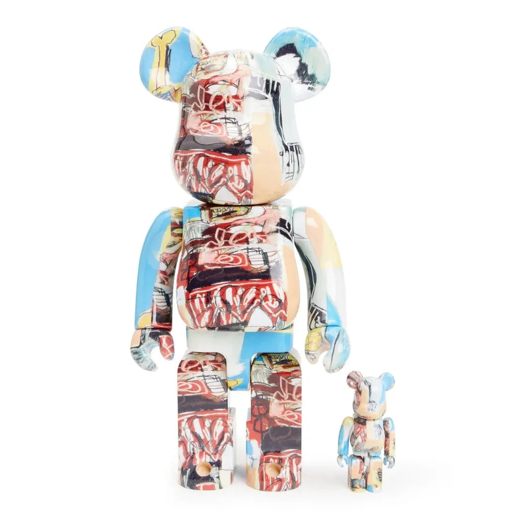 400% & 100% Bearbrick Set – Jean-Michel Basquiat #6-Medicom Toy-Bearbrick