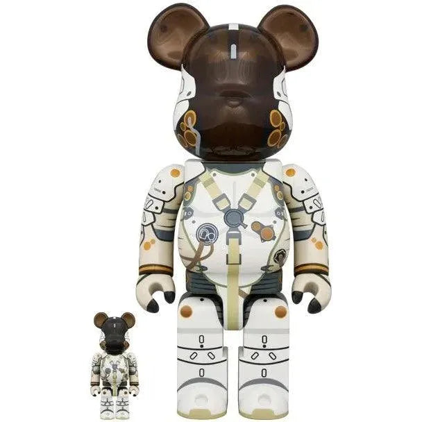 400% & 100% Bearbrick sæt - LUDENS by Hideo Kojima (Japan edition)