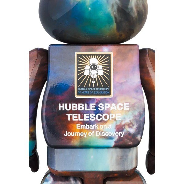 400% &amp; 100% Bearbrick Set - Hubble Space Telescope Lagoon Nebula (Messier 8)