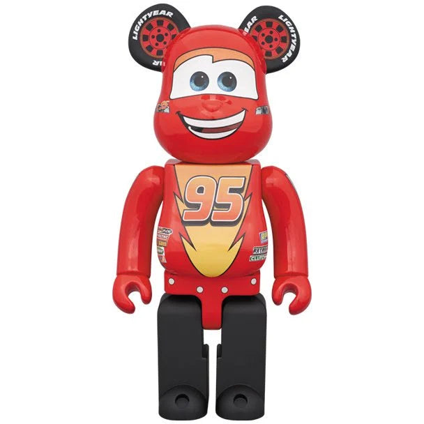 1000 % Bearbrick - Lightning McQueen (Cars x Disney x Pixar)