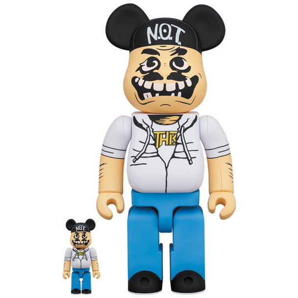 400% &amp; 100% Bearbrick Set - Notman (Anthrax)