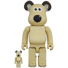 400% &amp; 100% Bearbrick Set - Gromit (Wallace &amp; Gromit)