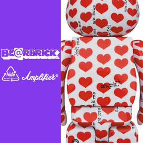 400% &amp; 100% Bearbrick Set - White Heart från HIDE