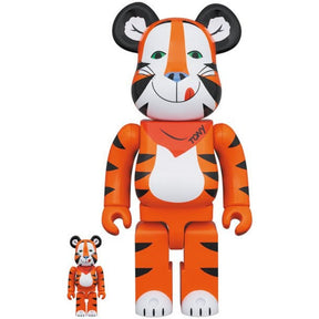 400% &amp; 100% Bearbrick Set - Tony The Tiger Vintage (Kelloggs)