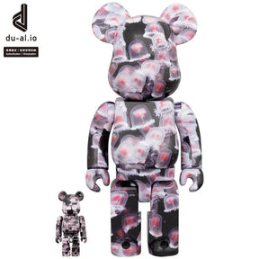 400% &amp; 100% Bearbrick Set - Pink Immortal Jellyfish (Benikurage)