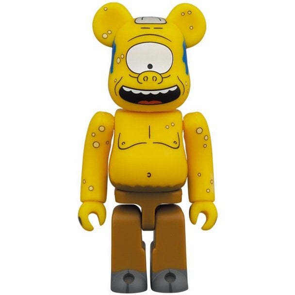 400% &amp; 100% Bearbrick Set - Cyclops (The Simpsons)