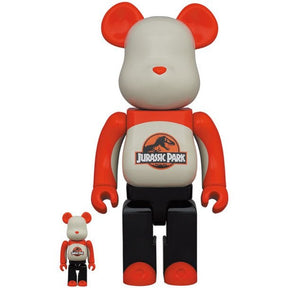 400% &amp; 100% Bearbrick Set -Jurassic Park