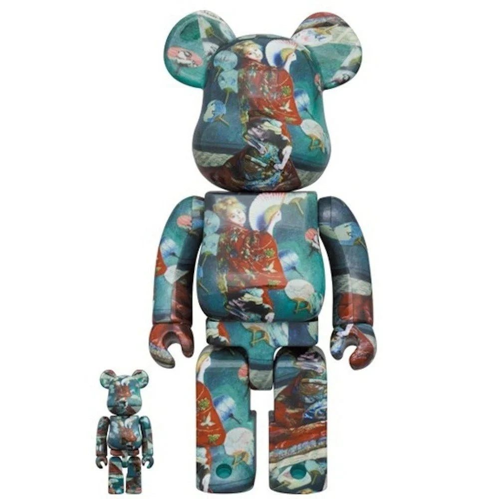 400% &amp; 100% Bearbrick Set - La Japonaise (Claude Monet)