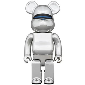 400% Bearbrick - Hajime Sorayama Robot (Blue Lights ed.)