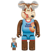 400 % &amp; 100 % Bearbrick Set - Wile E. Coyote (Space Jam 2)