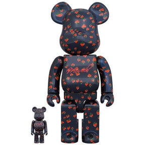 400% &amp; 100% Bearbrick Set - Muveil (Strawberry)