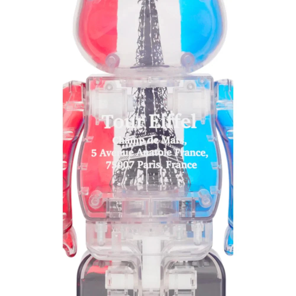 400 % Bearbrick - Eiffeltornet (Tricolor)