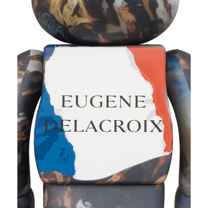 400% &amp; 100% Bearbrick Set - Eugène Delacroix (Liberty Leading the People)