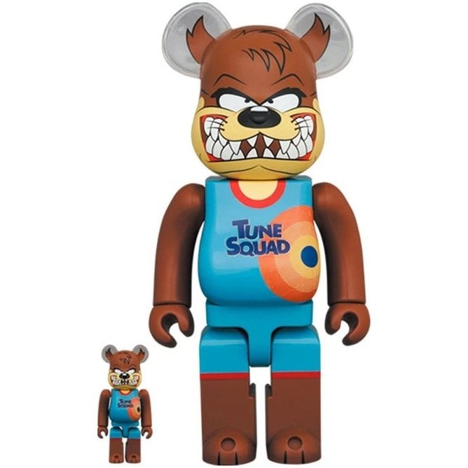 400 % &amp; 100 % Bearbrick Set - Tasmanian Devil (Space Jam 2)