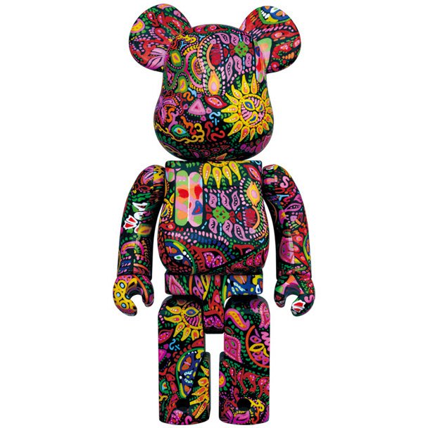 1000% Bearbrick - Psykedelisk Paisley-förstärkare