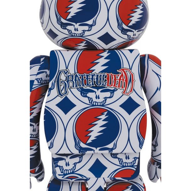 400% & 100% Bearbrick sæt - Grateful Dead (Steal Your Face)