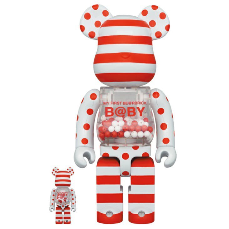 400% &amp; 100% Bearbrick Set - My First Bearbrick Baby (Special Edition BWWT 3)