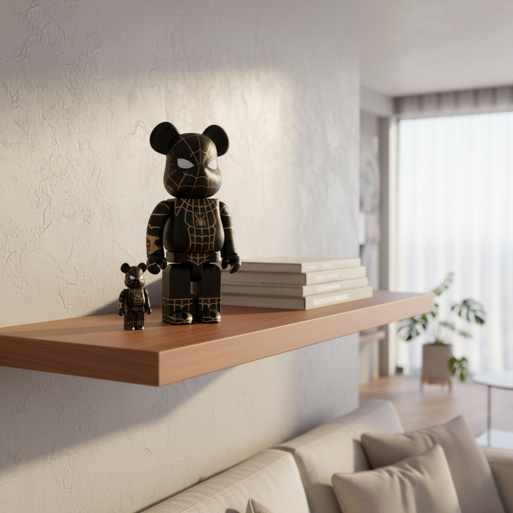 400% &amp; 100% Bearbrick - Spiderman - Ingen väg hem (Svart &amp; Guldkostym)