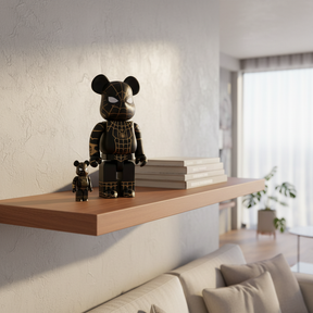 400% &amp; 100% Bearbrick - Spiderman - Ingen väg hem (Svart &amp; Guldkostym)