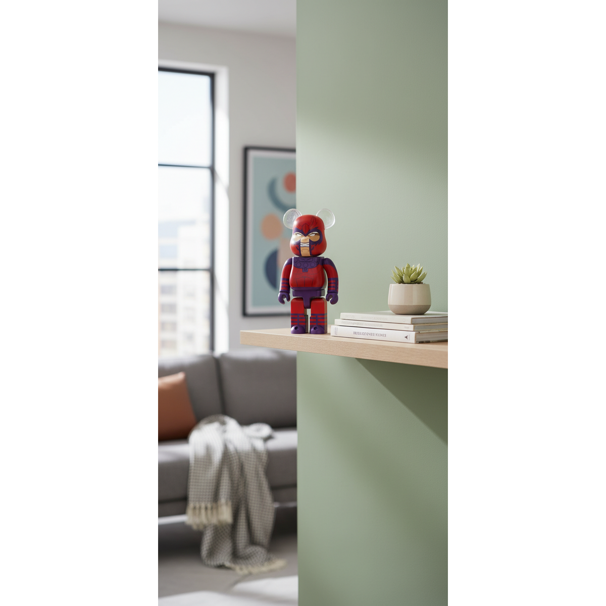 400% Bearbrick - X-Men - Magneto-Medicom Toy-Bearbrick