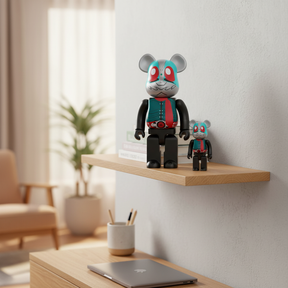400% &amp; 100% Bearbrick - Kamen Rider nr 2 + 1