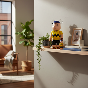 400% & 100% Bearbrick Sæt – MLB x Peanuts - Charlie Brown (New York Mets)-Medicom Toy-Bearbrick