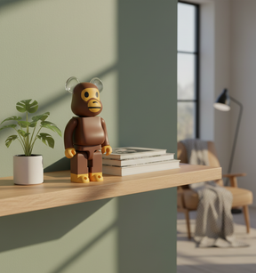 400% Bearbrick - Baby Milo by BAPE - (Ear Clear Ver.)-Medicom Toy-Bearbrick