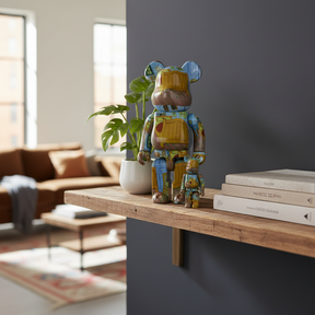 400% & 100% Bearbrick set – Van Gogh (The Bedroom)-Medicom Toy-Bearbrick