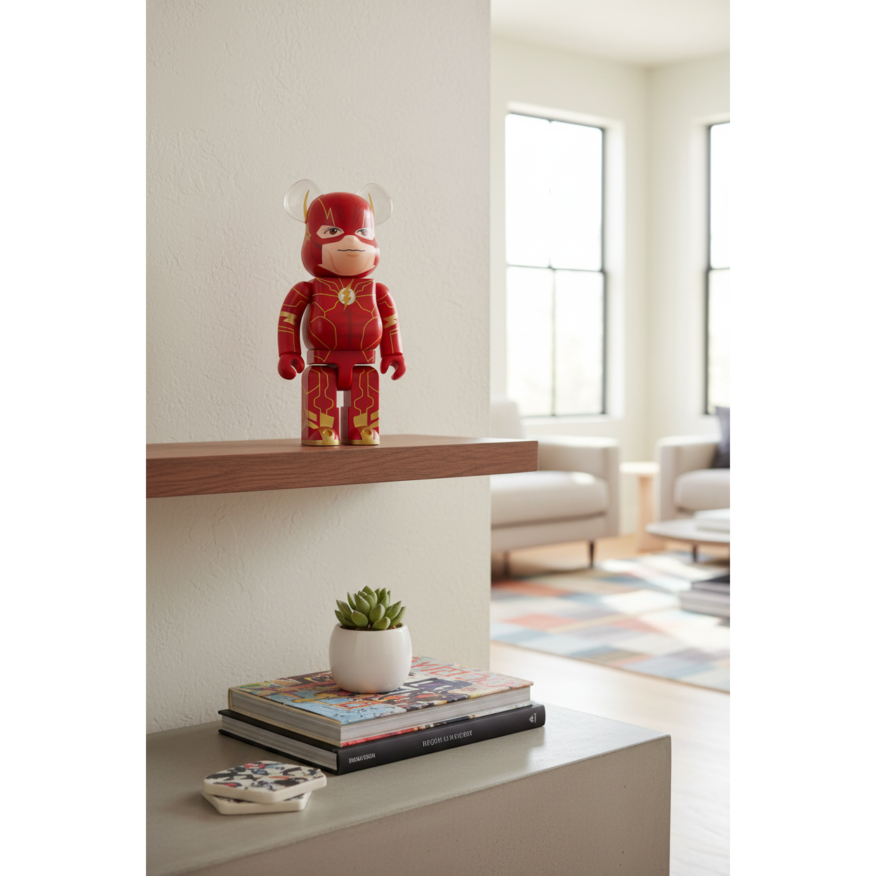 400% Bearbrick - The Flash (DC Comics)