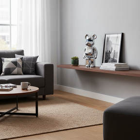 400% Bearbrick - Hajime Sorayama Robot (Blue Lights ed.)-Medicom Toy-Bearbrick