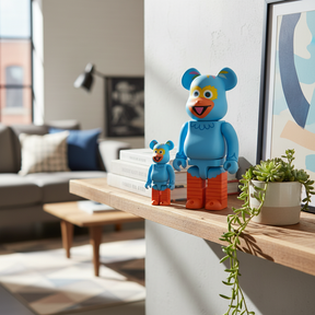 400% & 100% Bearbrick Sæt - Pino (Sesame Street)-Medicom Toy-Bearbrick