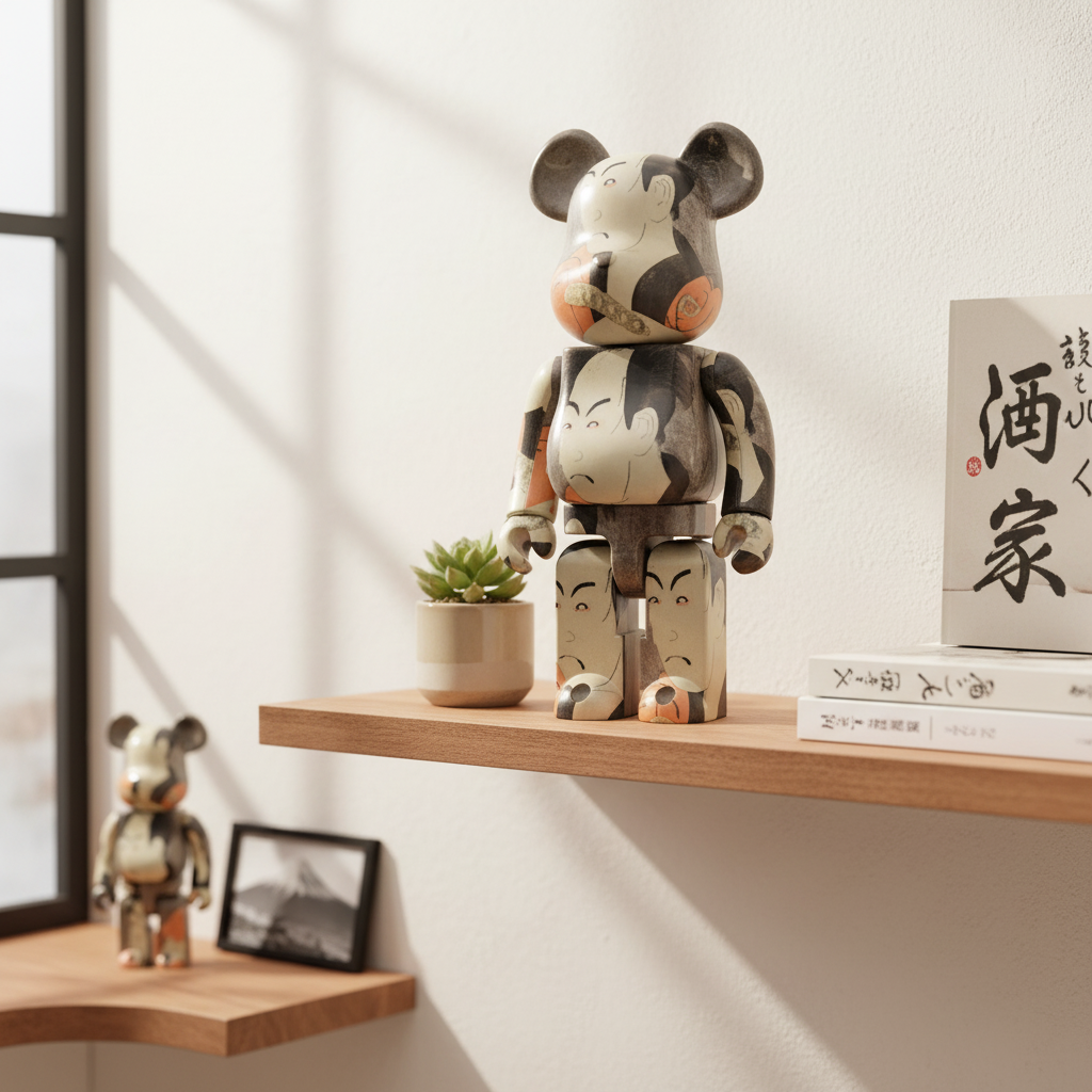 400% & 100% Bearbrick - Boston Museum (Toshusai Sharaku)