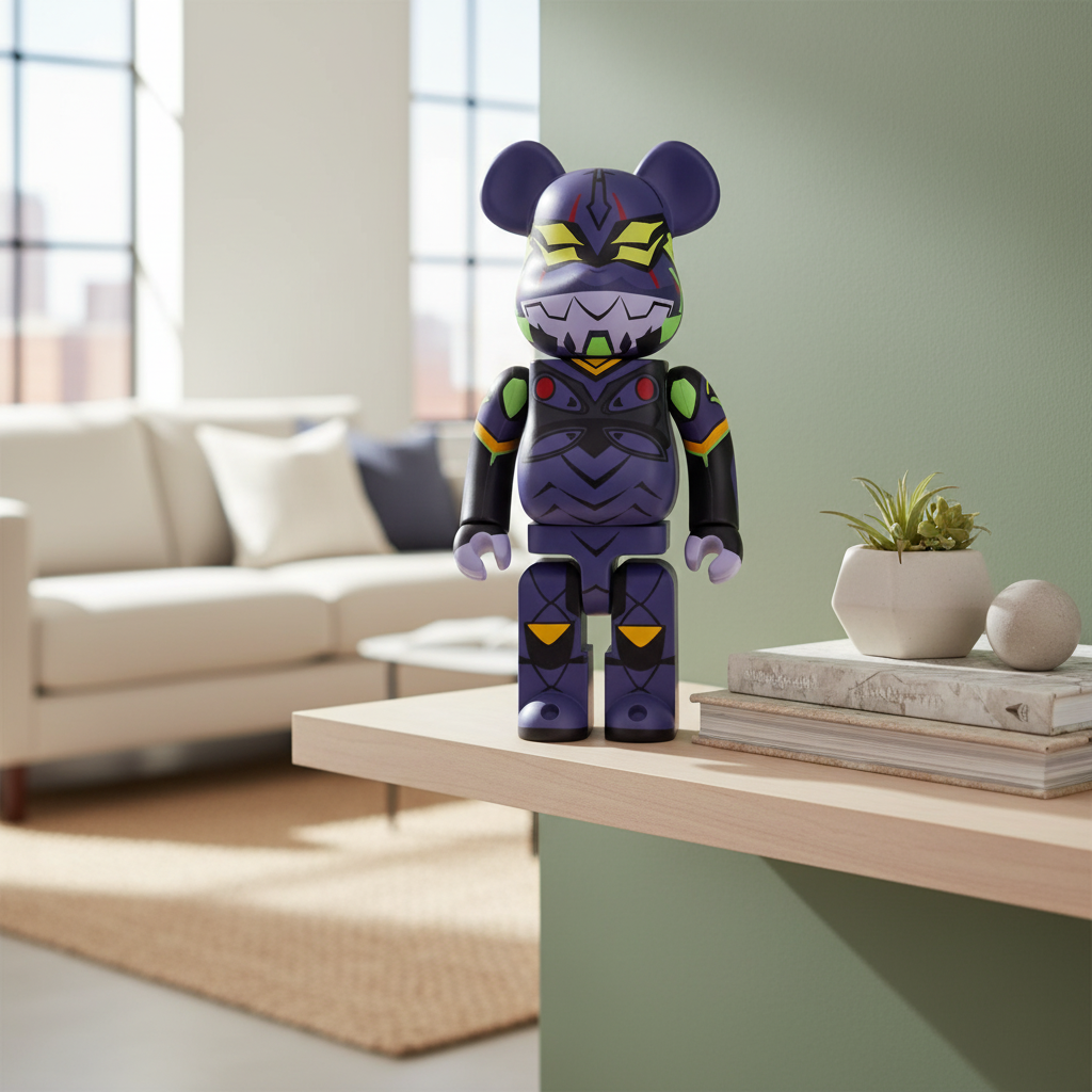 400% & 100% Bearbrick sæt - Evangelion (EVA Unit 13 - New Paint)-Medicom Toy-Bearbrick