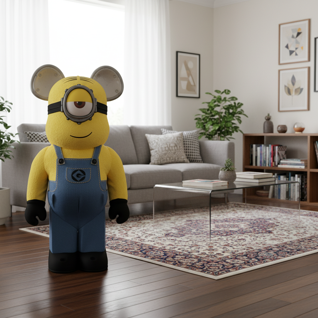 1000% Bearbrick - Minions Stuart - (Costume Version)-Medicom Toy-Bearbrick