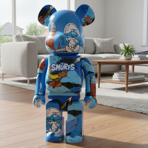 1000% Bearbrick - The Astrosmurf (The Smurfs)-Medicom Toy-Bearbrick