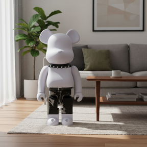 1000% Bearbrick - The Rolling Stones (Sticky Fingers - White)-Medicom Toy-Bearbrick