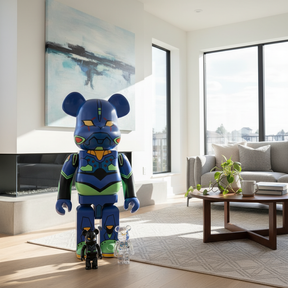 1000% Bearbrick - Evangelion (EVA Unit 01 - New Paint)-Medicom Toy-Bearbrick