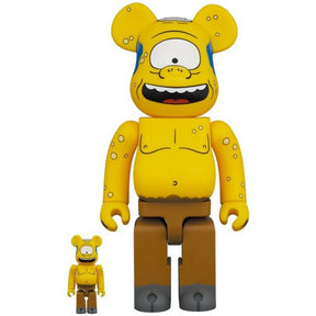 400% &amp; 100% Bearbrick Set - Cyclops (The Simpsons)