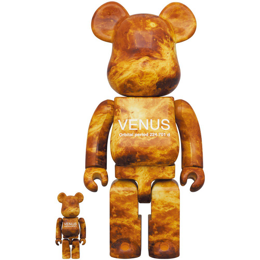 400 % &amp; 100 % Bearbrick - Venus (NASA x Davinci+ Exploration)