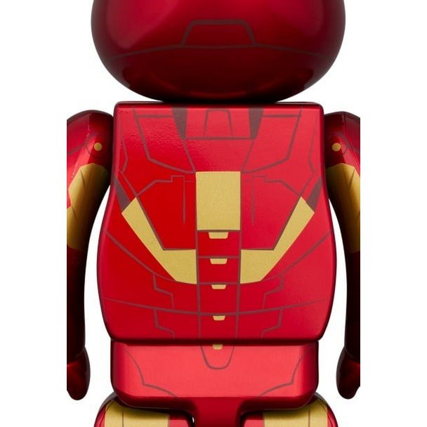 400 % &amp; 100 % Bearbrick - Iron Man - Mark IV (Infinity Saga)