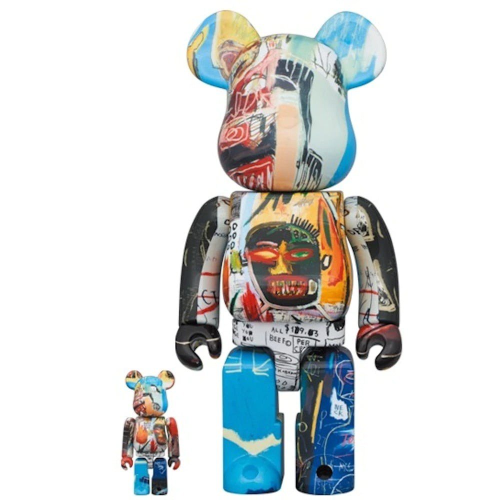 400% &amp; 100% Bearbrick Set - Jean-Michel Basquiat (Special Edition BWWT 3)