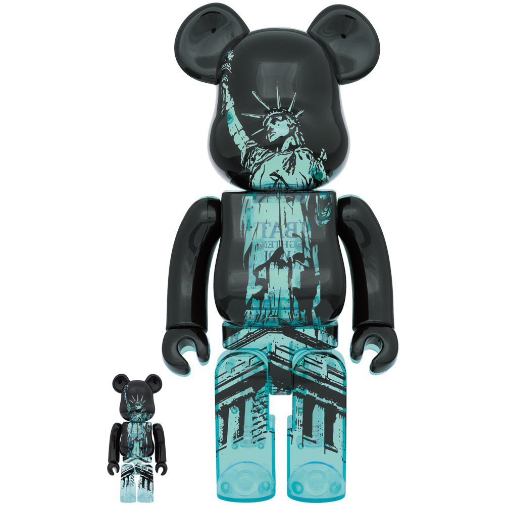 400% &amp; 100% Bearbrick - Frihetsgudinnan