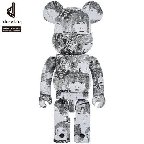 400% &amp; 100% Bearbrick Set - The Beatles (Revolver)